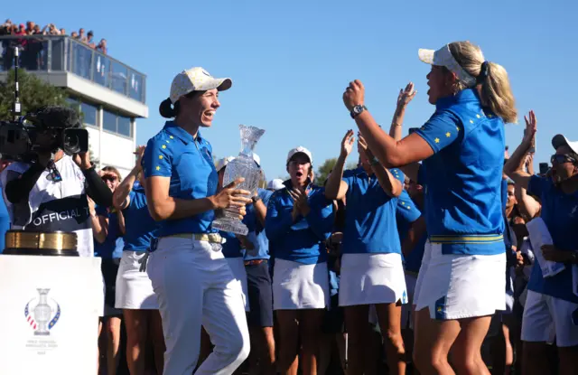 Carlota Ciganda and Suzann Pettersen