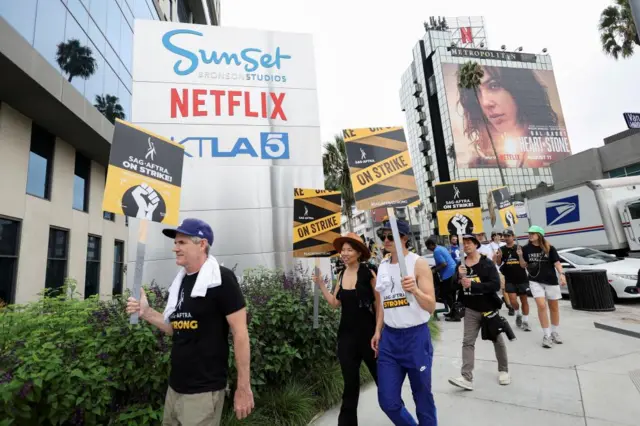 SAG-AFTRA picket line