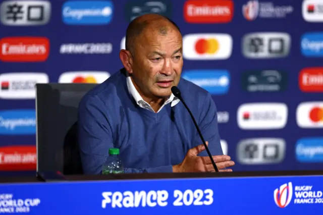 Eddie Jones in the press conference