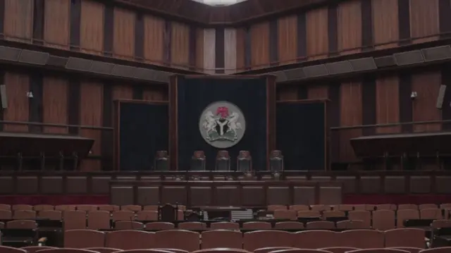 The interior of Nigeria's Supreme Court