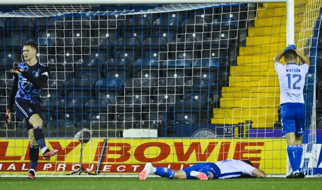 It beats Will Dennis and the Killie players look dejected