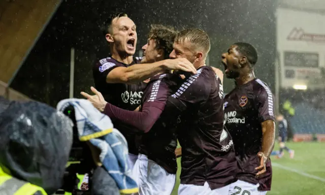 Hearts celebrate