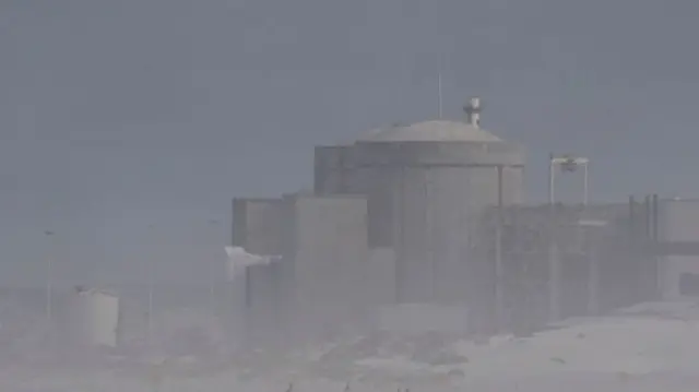 A general view of Koeberg nuclear power station in Melkbosstrand, near Cape Town on January 22, 2023