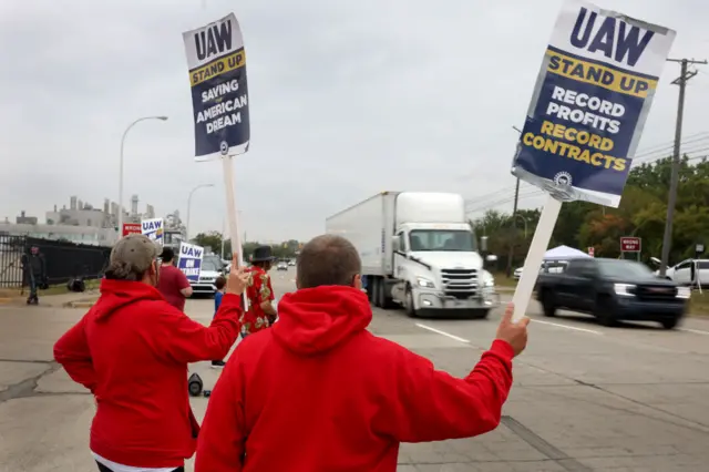 Strikers in Michigan