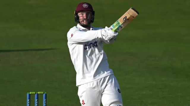 Rob Keogh batting for Northants