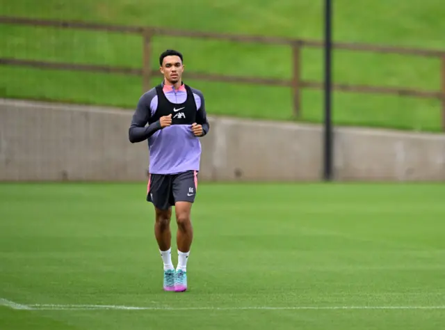 Trent Alexander-Arnold in training