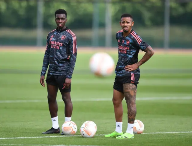 Eddie Nketiah and Gabriel Jesus