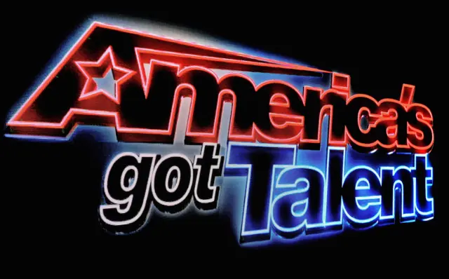 America's Got Talent Live! : The All Stars Tour logo captured on the big screen onstage during opening night on October 6, 2015 in Salina, Kansas.