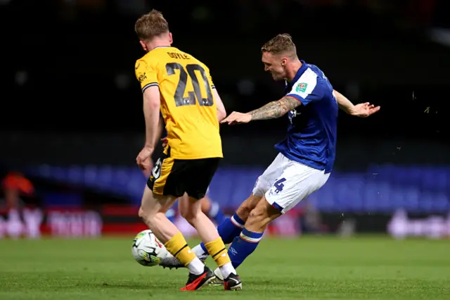 Jack Taylor of Ipswich Town scores the team's third