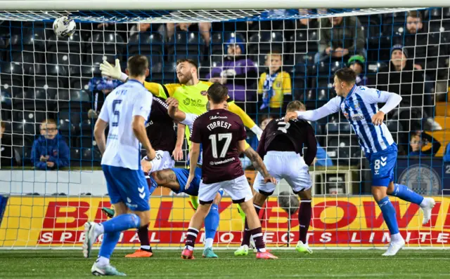 Brad Lyons bullets his header home