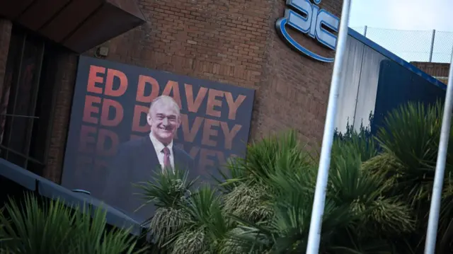 Picture of Ed Davey outside the Bournemouth International Centre