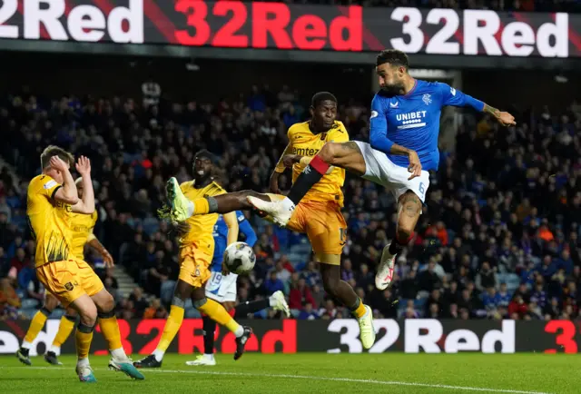 Connor Goldson has a chance for Rangers against Livingston