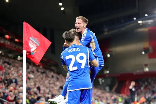 Leicester celebrate