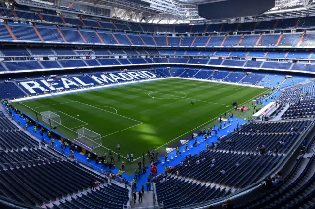 Real Madrid's Santiago Bernabeu