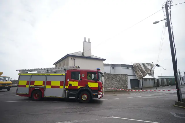 Firefighters at the scene Youghal, County Cork