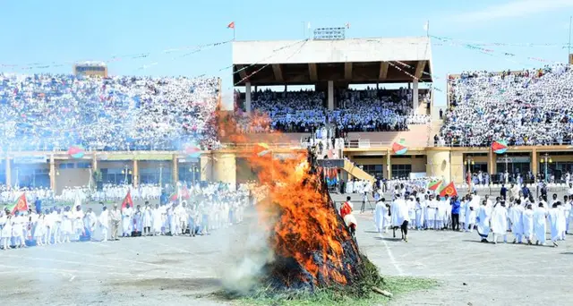 Celebrations of the Orthodox holiday of Meskel in Eritrea, September 27, 2023.