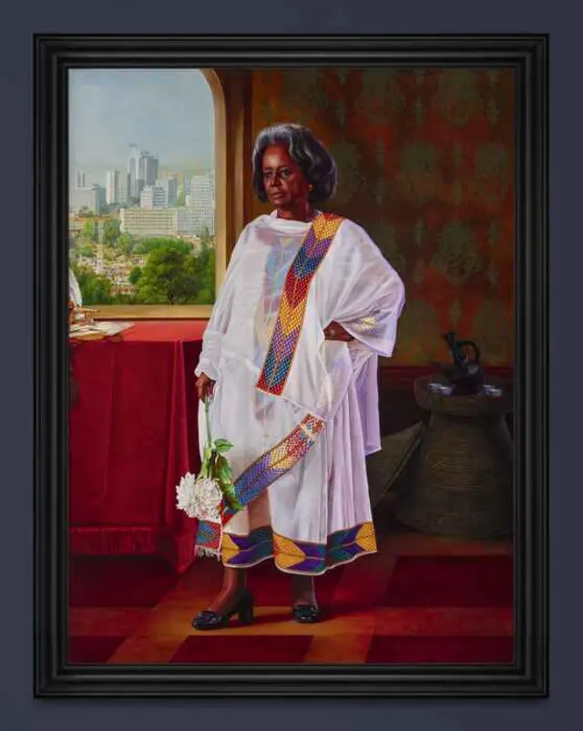 Portrait of Sahle-Work Zewde, President of Ethiopia