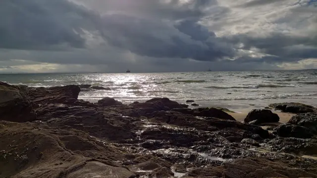 Largo beach in Fife