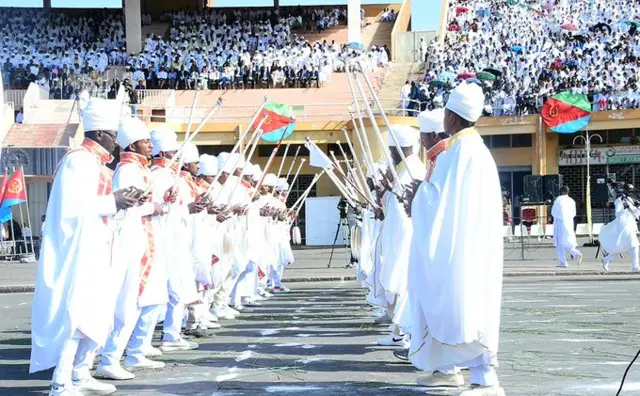 Celebrations of the Orthodox holiday of Meskel in Eritrea, September 27, 2023.