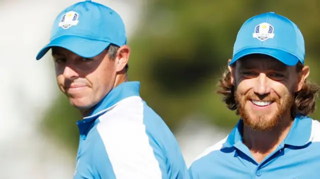 Rory McIlroy and Tommy Fleetwood