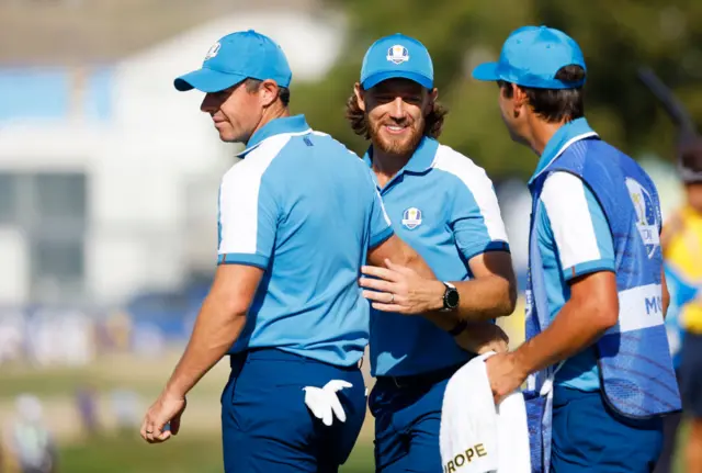 Rory McIlroy and Tommy Fleetwood