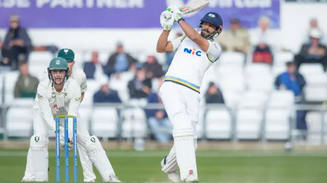 Shan Masood batting for Yorkshire