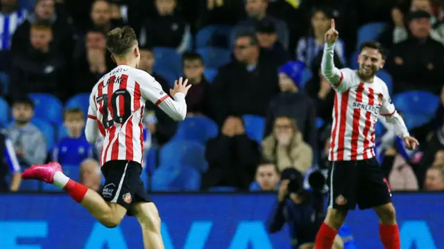 Sunderland's Jack Clarke celebrates his goal