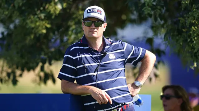 US Ryder Cup captain Zach Johnson