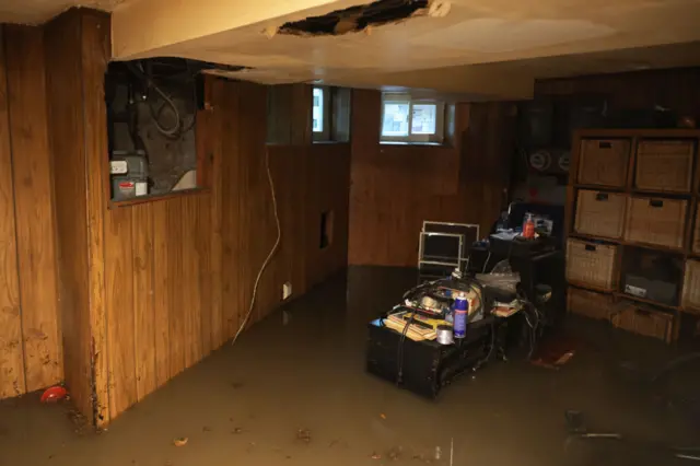 A Brooklyn basement starts flooding