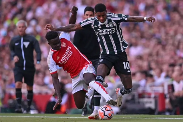 Marcus Rashford and Bukayo Saka