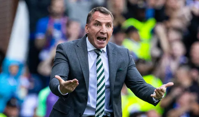 Brendan Rodgers on the touchline