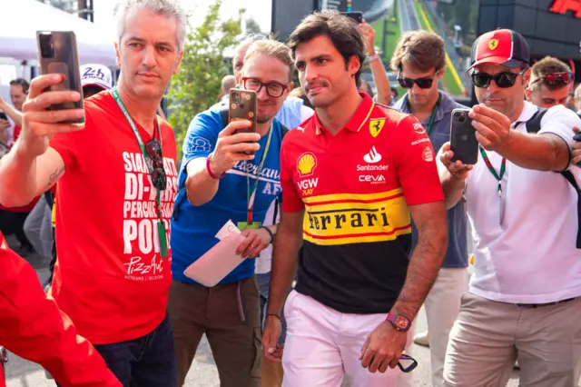 Carlos Sainz at the Italian GP.