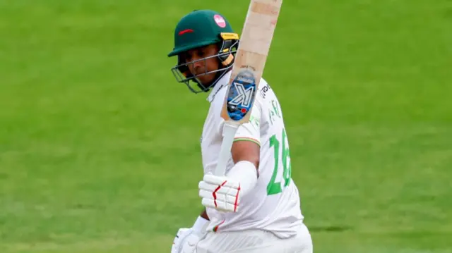 Rishi Patel reaches a half-century for Leicestershire