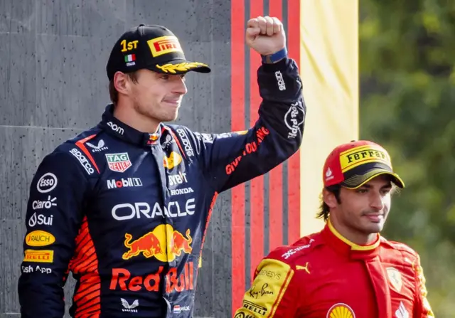 Max Verstappen and Carlos Sainz