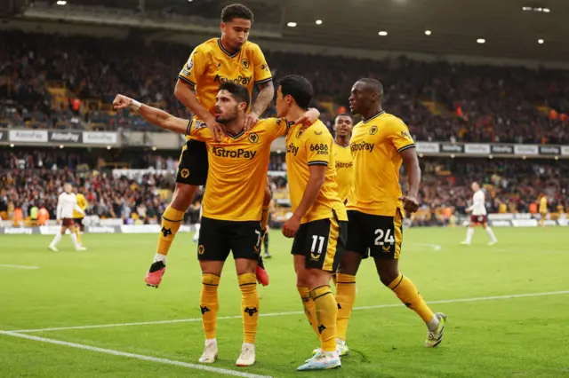 Wolves celebrate