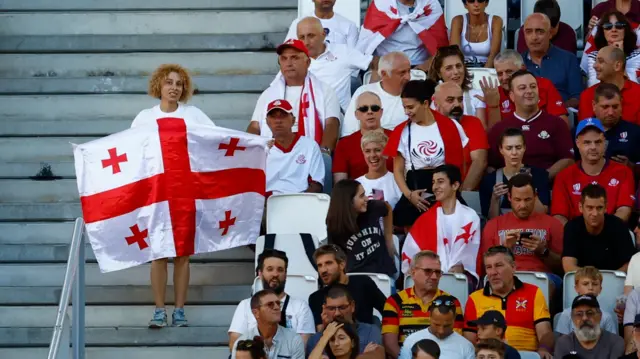 Georgia fans in stadium