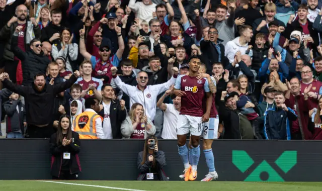 Ollie Watkins celebrates