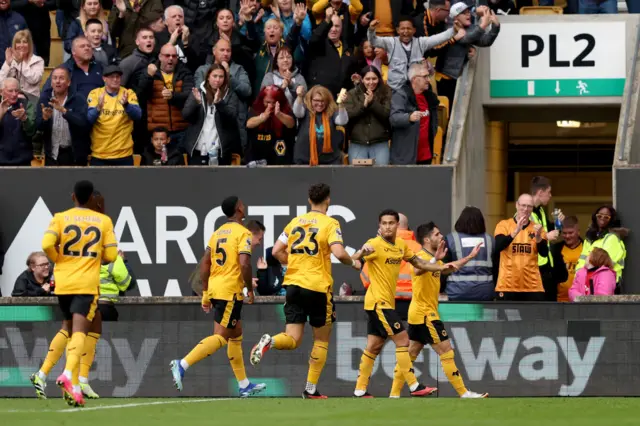 Wolves celebrate