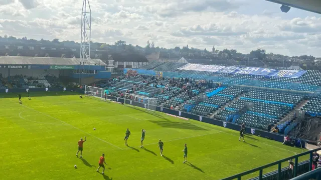 Mansfield fans at Priestfield