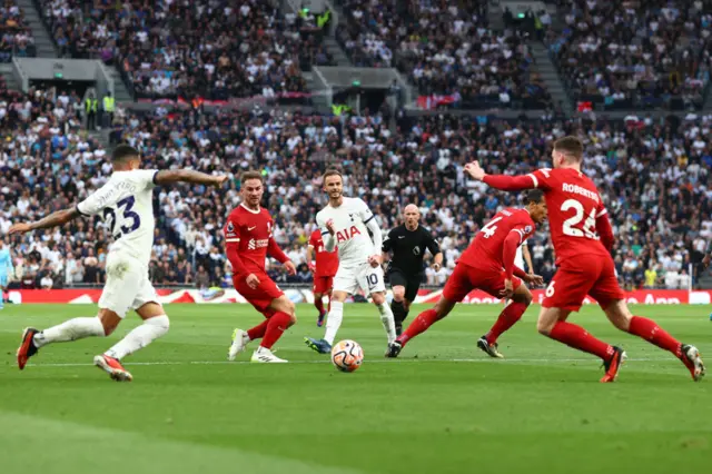 James Maddison with a ball through