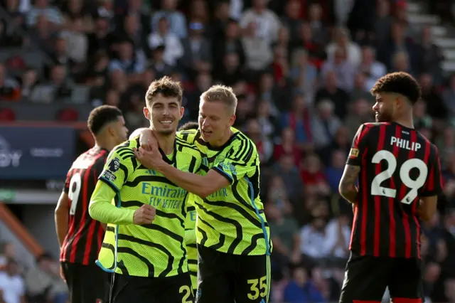 Arsenal celebrate