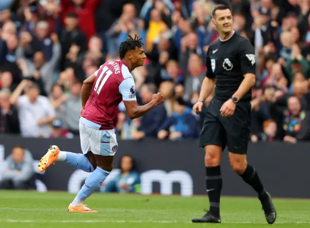 Ollie Watkins celebrates