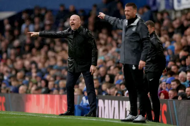 Sean Dyche on touchline