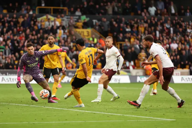 Hwang Hee-Chan scores