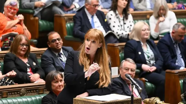 Angela Rayner in the House of Commons