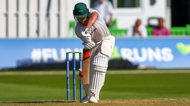 Wiaan Mulder batting for Leicestershire