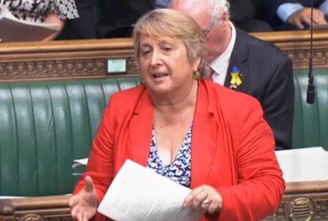 Christine Jardine asking a question in the House of Commons