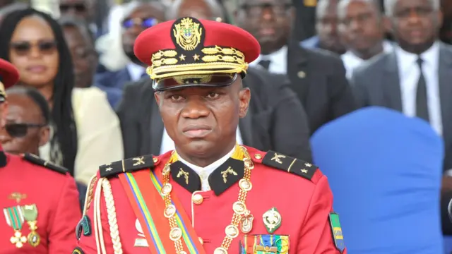 General Brice Oligui Nguema sworn in as Gabon interim president, Libreville - 04 Sep 2023