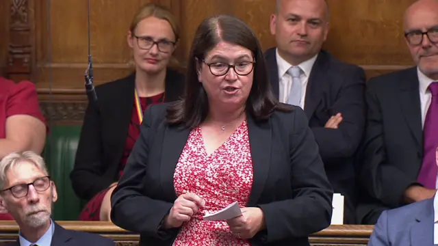 Labour's Rachel Hopkins speaking in the Commons