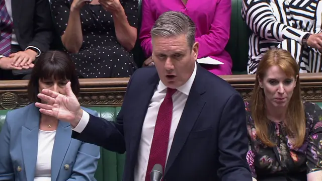 Sir Keir Starmer speaking in the Commons